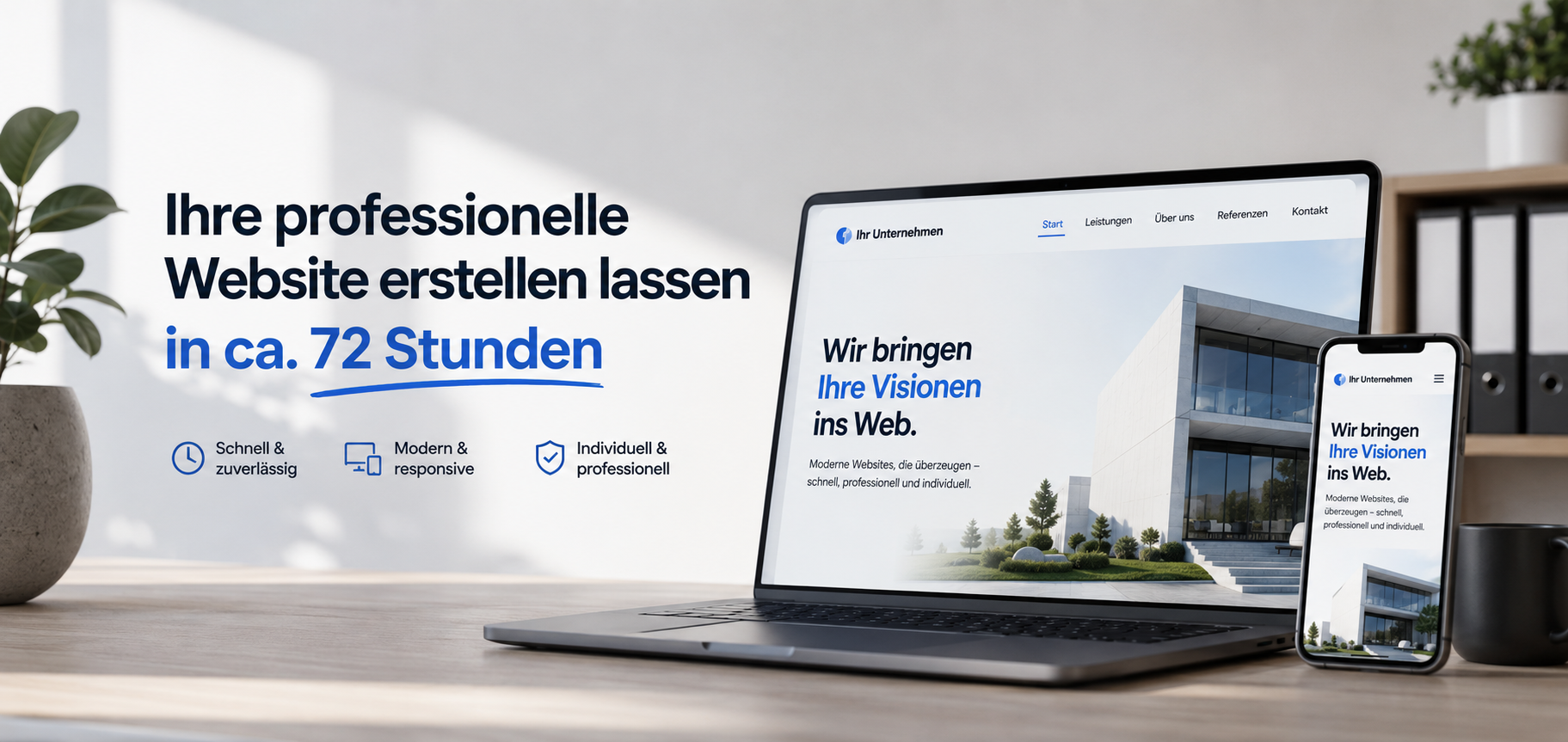 Homepage erstellen lassen - Google optimiert für Top Rankings